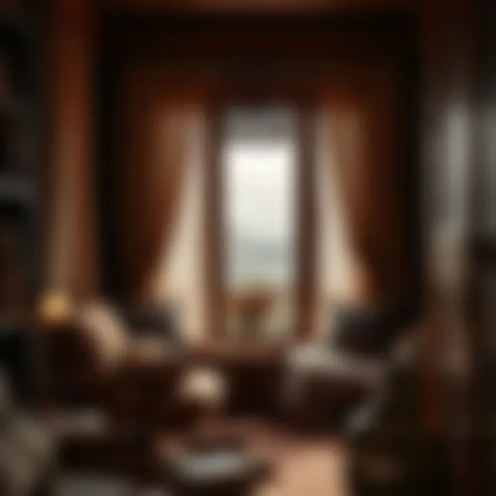 Creating Warmth in a Reading Nook with Dark Brown Dark brown color palette in a cozy reading nook