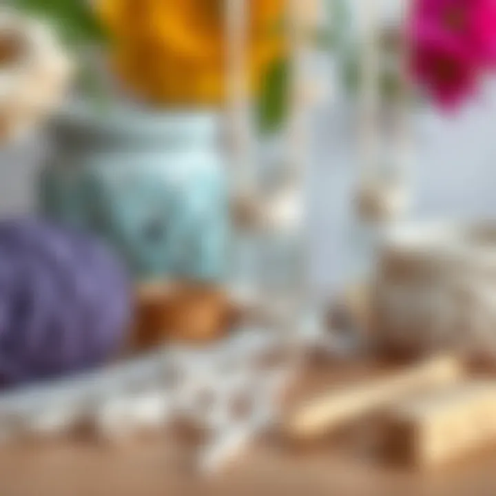 Essential materials for macrame projects