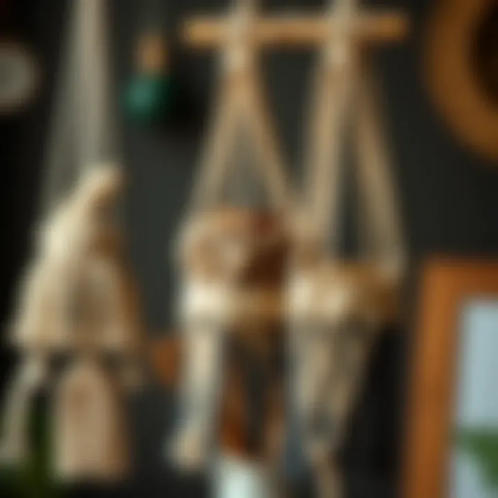 Techniques used in macrame crafting