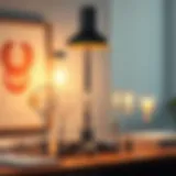 Diverse Bulb Options for Desk Lamps Elegant desk lamp design showcasing various bulb types