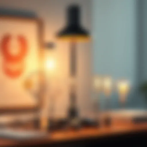 Diverse Bulb Options for Desk Lamps Elegant desk lamp design showcasing various bulb types