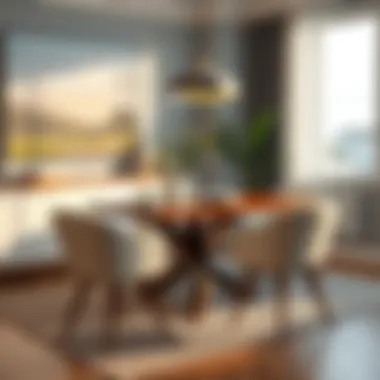 Stylish modern dining table design