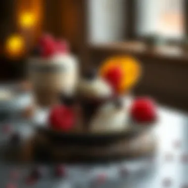 Modern Dessert Variation A modern twist on a classic dessert, featuring innovative presentation and unique flavors.