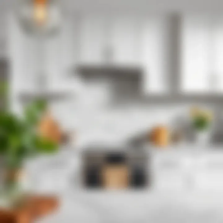 Modern kitchen with beautifully applied backsplash tiles