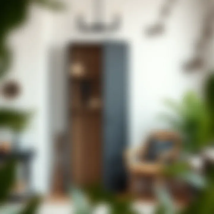 Chic industrial-style vestiyer that adds character and function to modern spaces.