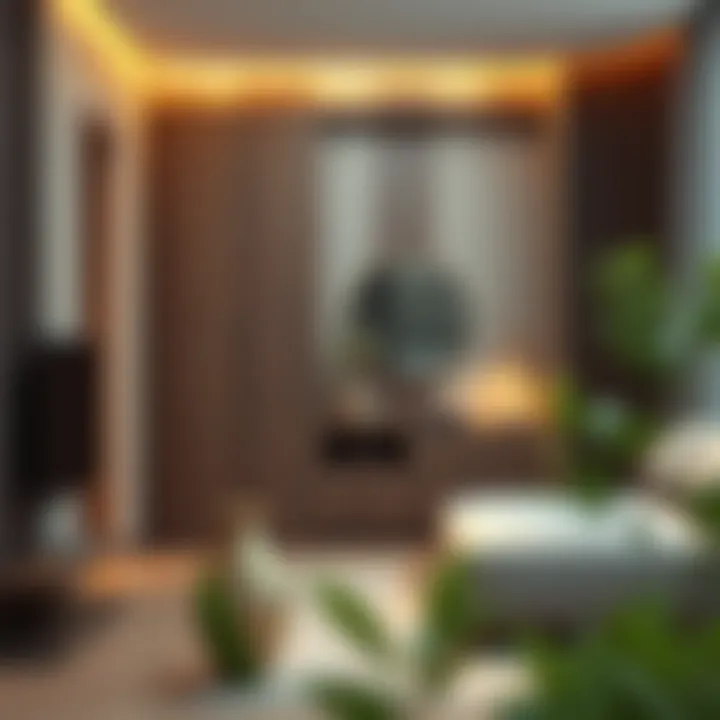 Stylish minimalist vestiyer crafted from sustainable materials, enhancing interior aesthetics.