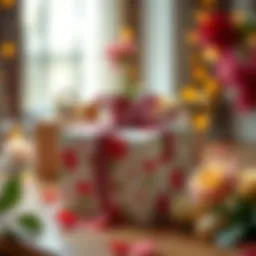 A beautifully wrapped gift box ready for Mother's Day