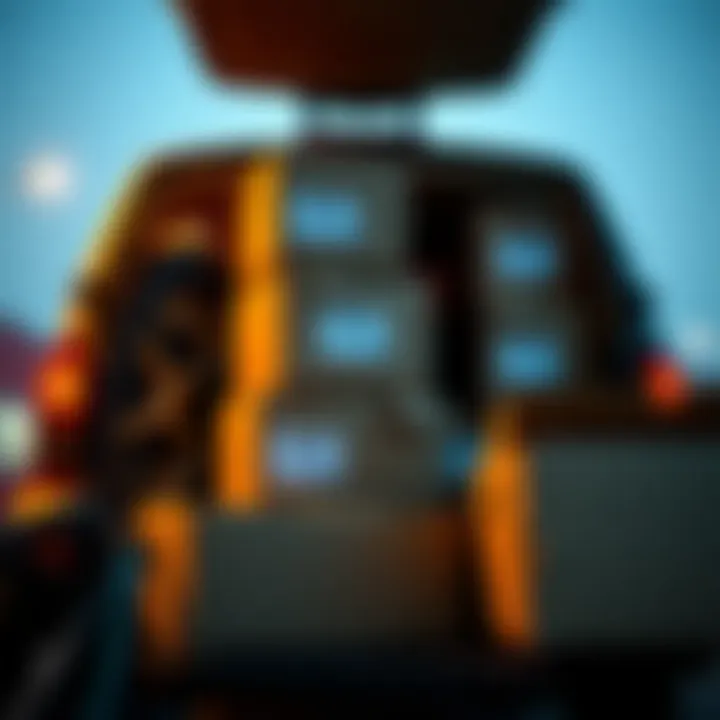 Organized Boxes for Transport Organized boxes ready for transport