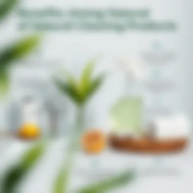 An infographic illustrating the benefits of using natural cleaning products