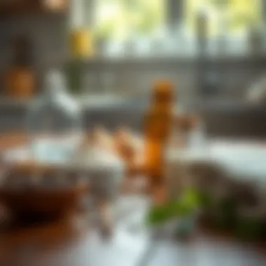 Natural cleaning ingredients for wall stains