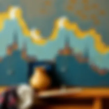 Showcasing Unique Textures in Oil Painting A finished oil painting showcasing unique textures