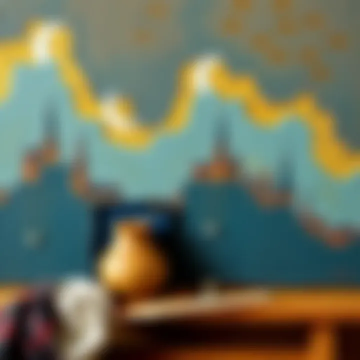 Showcasing Unique Textures in Oil Painting A finished oil painting showcasing unique textures