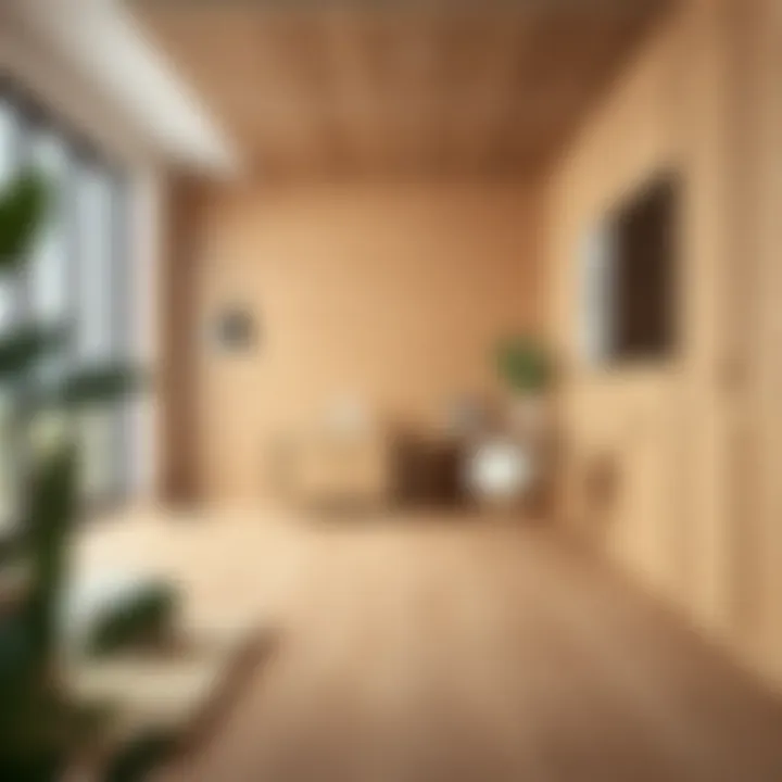 Natural wood parquet showcasing elegance in interior design