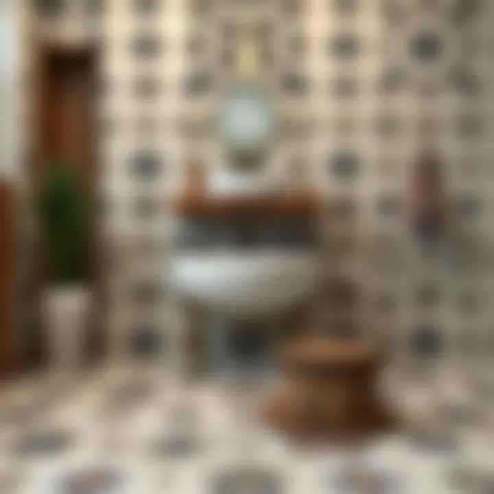 Ceramic tiles with unique patterns enhancing decor