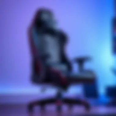 Comfortable gaming chair with ergonomic design