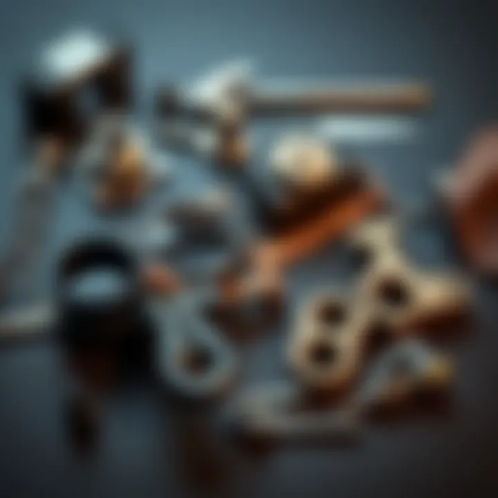 Layout of pilot costume components