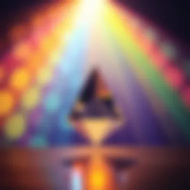 Prism and Color Dispersion Prism dispersing light into various colors