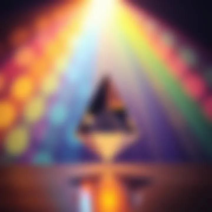 Prism and Color Dispersion Prism dispersing light into various colors