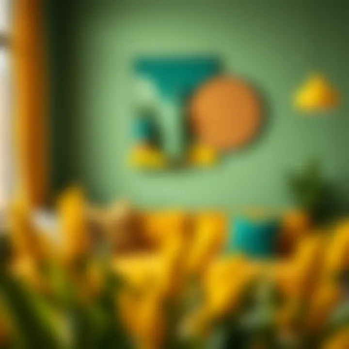 Psychological impact of green and yellow in design