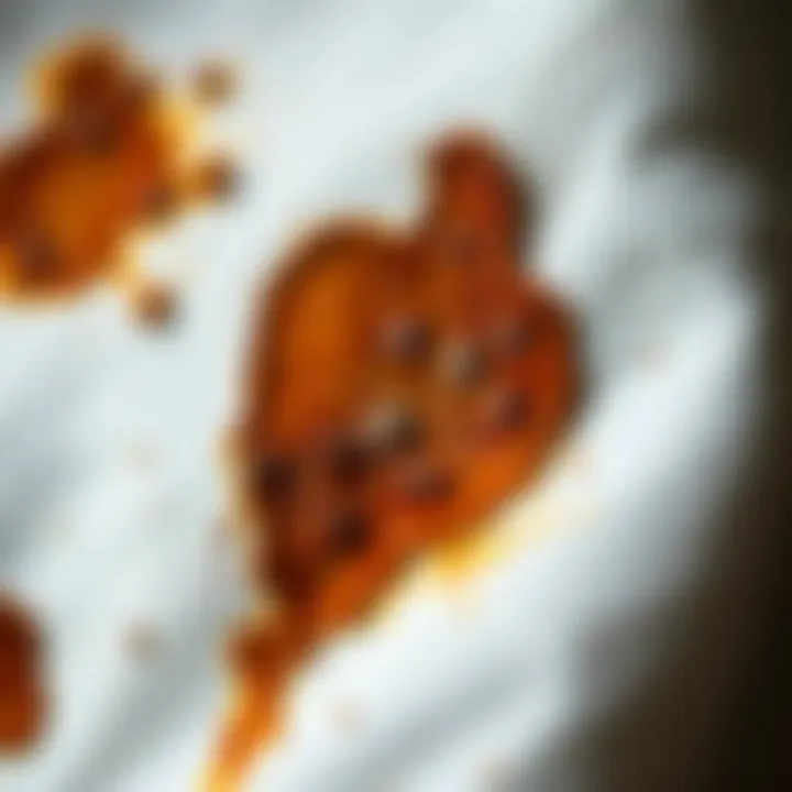 Understanding Rust Stains Detailed view of rust stains on fabric