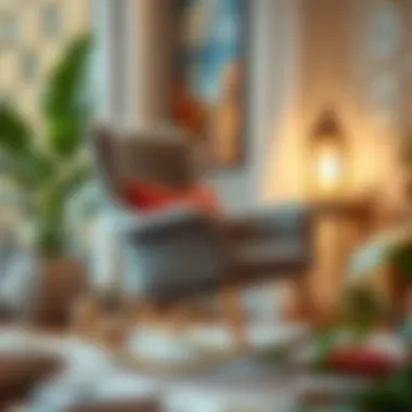 Comfort-focused rocking chair with ergonomic features