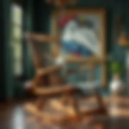 Elegant rocking chair design showcasing craftsmanship