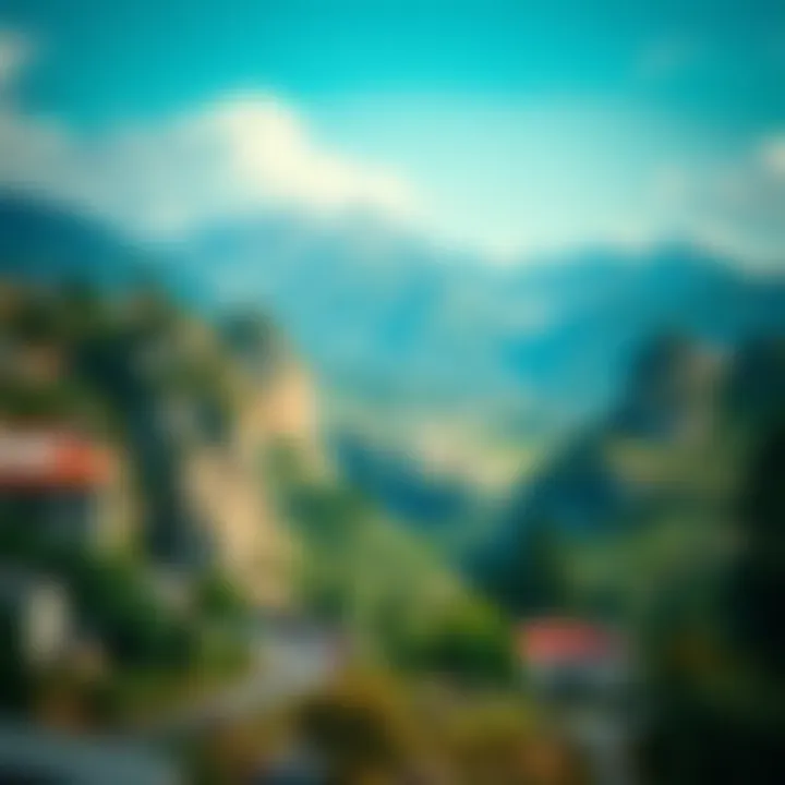 Exploring Amazing Travel Destinations Breathtaking landscape of a travel destination