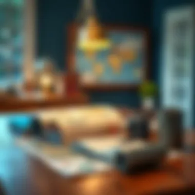 Crafting the Perfect Travel Itinerary A well-planned travel itinerary on a desk