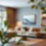 Stylish small living room with a modern sofa set