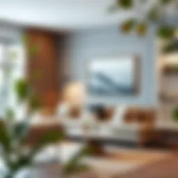 Stylish small living room with a modern sofa set