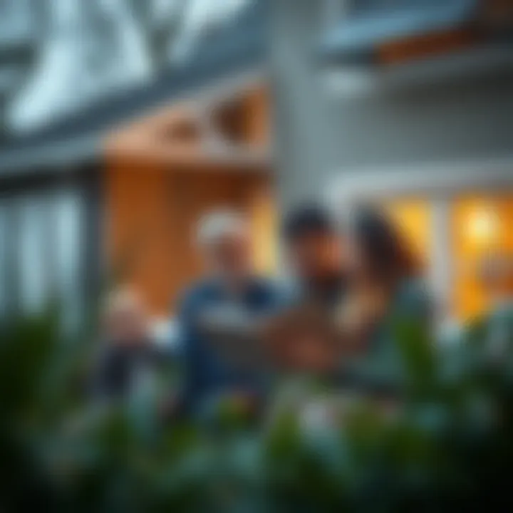 Reviewing Solar Energy Savings at Home Homeowners reviewing solar energy savings