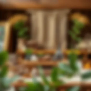 Creative DIY project with natural materials