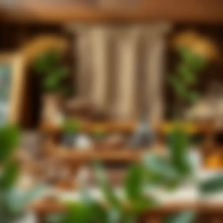 Creative DIY project with natural materials