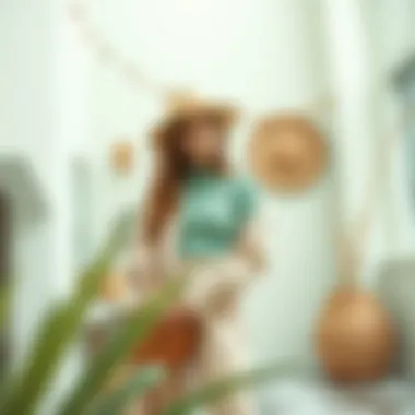 Fashion Blend of Mint Green and Earth Tones A stylish outfit combining mint green with earthy tones and textures.