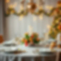 Elegant table setting for a New Year's celebration