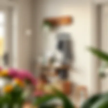 Chic wall-mounted entryway organizer