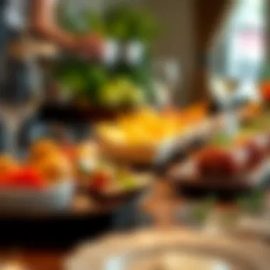 Gourmet wedding menu presentation