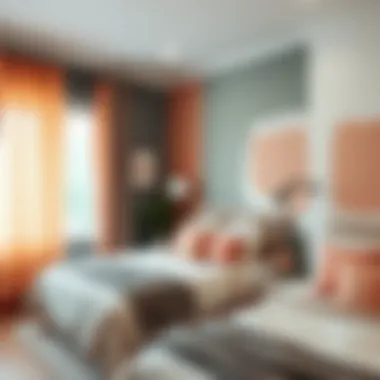 Mastering Paint Application Techniques for Bedrooms Detailed view of paint application technique on wall