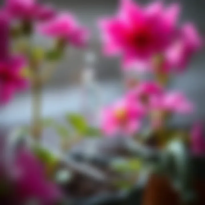 Proper watering technique for yuka