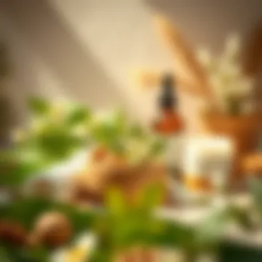 Embracing Nature in Your Skincare Routine A serene environment with natural elements for skincare